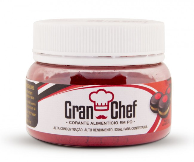 Corante em pó hidrossolúvel Vermelho30g G...