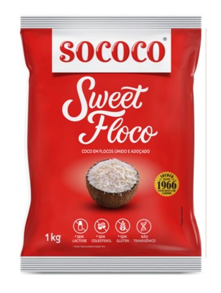 SOCOCO Coco Flocos Umido Adoçado Sweet - ...