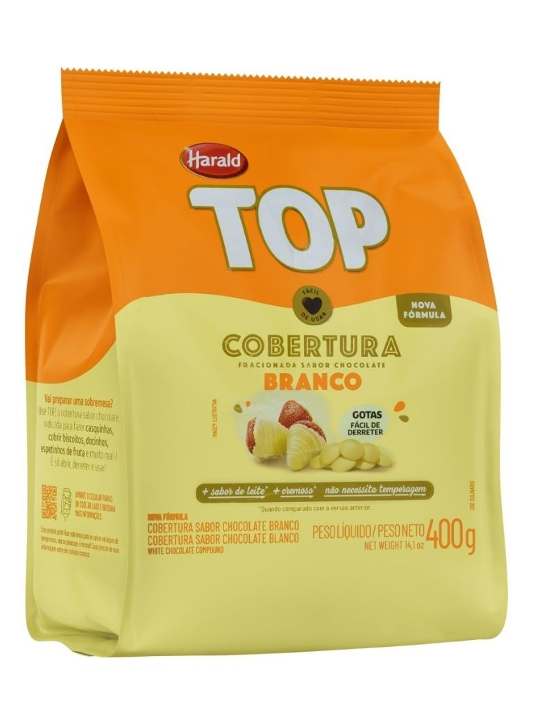 Cobertura Chocolate Branco Gotas - 400g H...