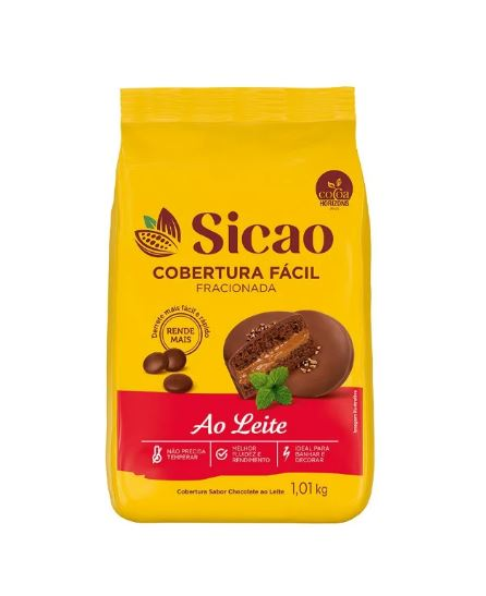 Cobertura Chocolate Fácil  Ao Leite Gotas...