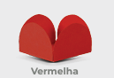 Forma 4 Pétalas Vermelha 3,5x2,2cm 50 uni...