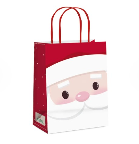 Sacola Papel Nicolau M 26x19,5x9,5 - 01 u...