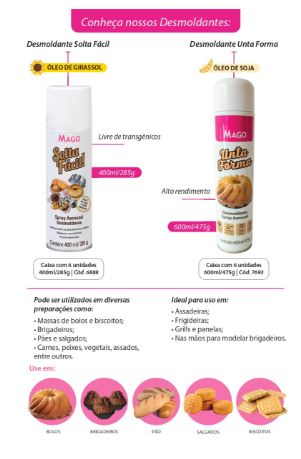 Desmoldante Unta Forma Spray 600ml MAGO